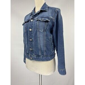 Gap for Good Denim Jacket Blue XL Regular Cropped Trucker Classic Stretch
